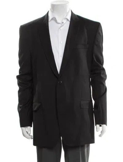 Pre-owned Versace Wool Blazer In Gray