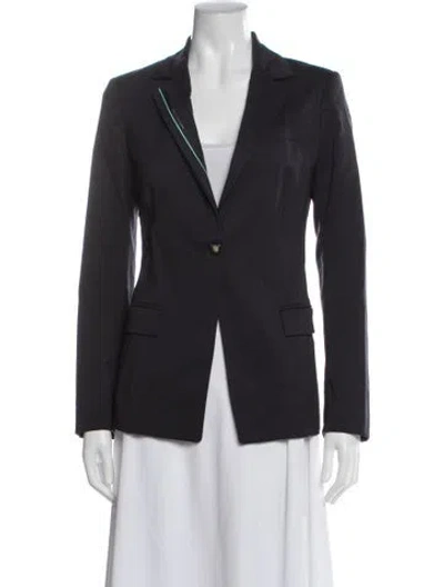 Pre-owned Versace Wool Blazer In Gray