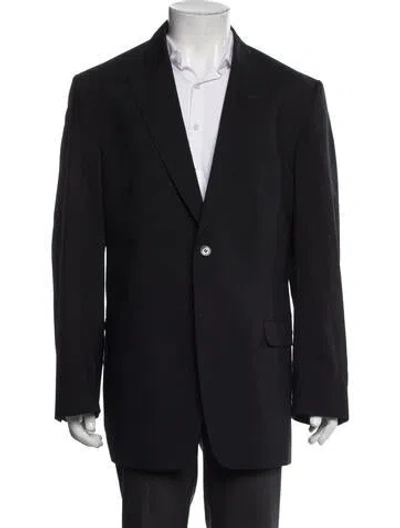 Pre-owned Versace Wool Blazer In Grey