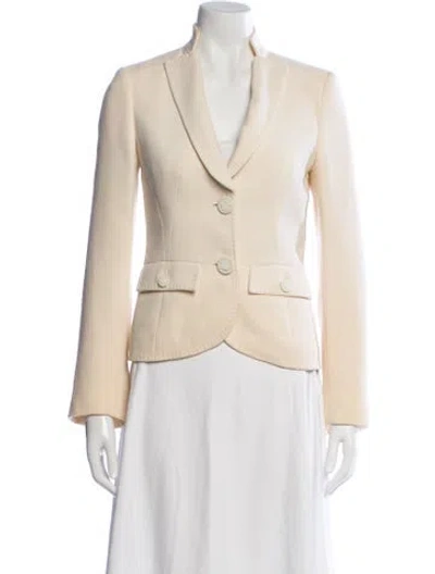 Pre-owned Versace Wool Blazer In Neutral