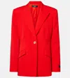 Versace Wool Blazer In Red