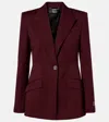 Versace Wool Blazer In Red