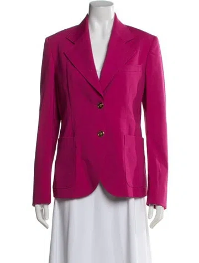 Pre-owned Versace Wool Blazer W/ Tags In Pink
