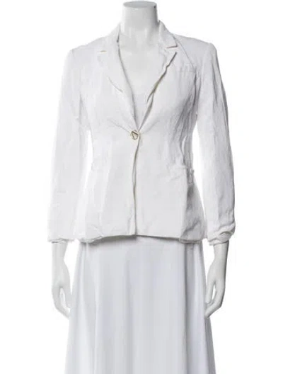 Pre-owned Versace Wool Blazer In White