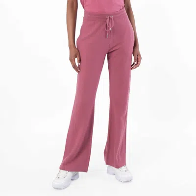 Versace Wool-blend Flared Towel Pants In Pink