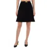 Versace Wool-blend Medusa 95 A-line Skirt In Black