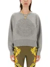 VERSACE VERSACE WOOL BLEND MEDUSA SWEATER