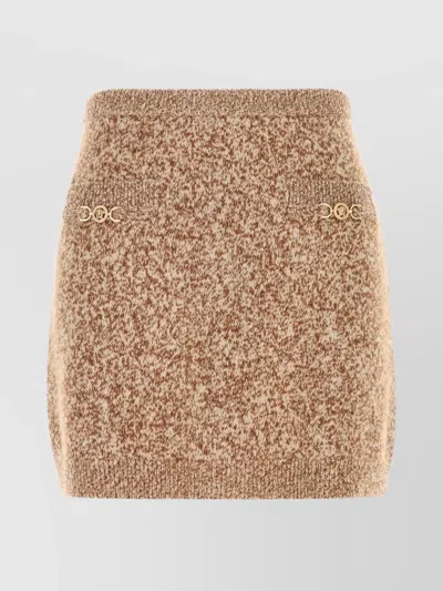 VERSACE WOOL BLEND MINI SKIRT