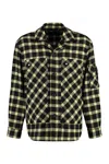 Versace Checkered Wool Blend Overshirt