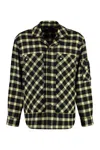 Versace Checkered Wool Blend Overshirt