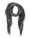 Versace Wool-blend Scarf In Black