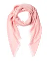 Versace Wool-blend Scarf In Pink