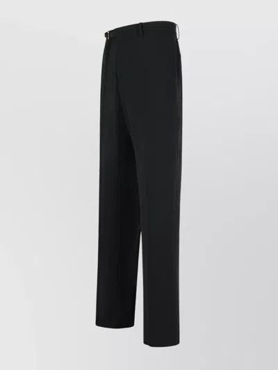 Versace Wool Blend Trousers Featuring Pockets