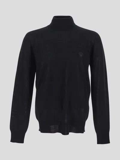 Versace Wool Blend Turtleneck Sweater