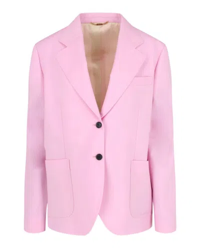 VERSACE WOOL BLENDED BLAZER