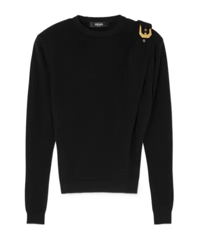 VERSACE VERSACE CREWNECK KNITTED JUMPER