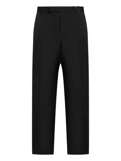 VERSACE WOOL BUTTON FLY TROUSERS
