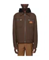 Versace Wool Check-pattern Shirt Jacket In Brown