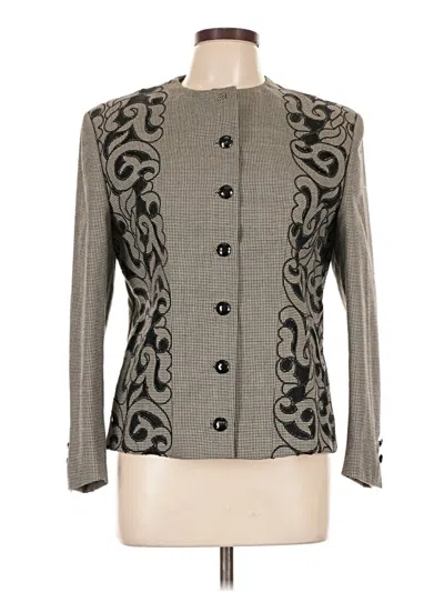 Pre-owned Versace Wool Coat In Gray
