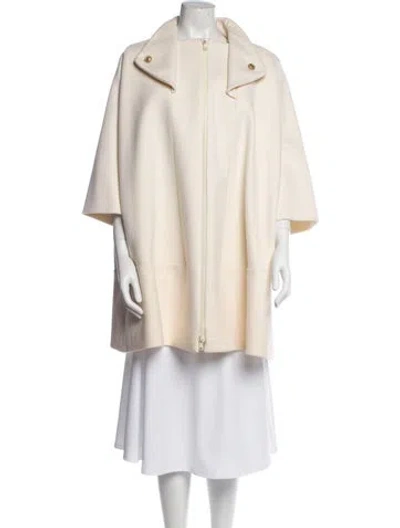 Pre-owned Versace Wool Coat In Neutral