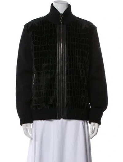 Pre-owned Versace Wool Jacket In Black