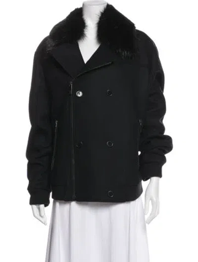 Pre-owned Versace Wool Jacket In Black
