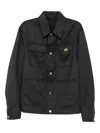 Versace Wool Jacket In Black