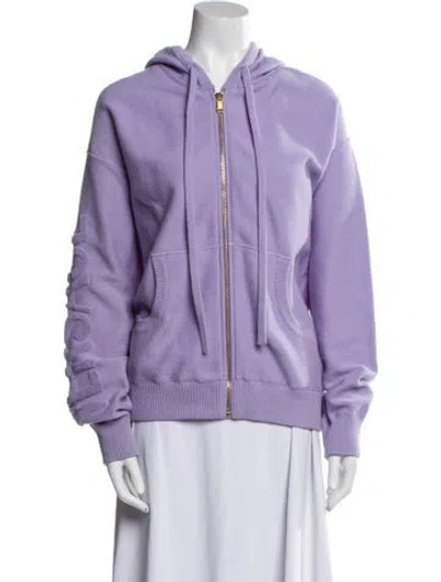 Pre-owned Versace Wool Jacket In Purple