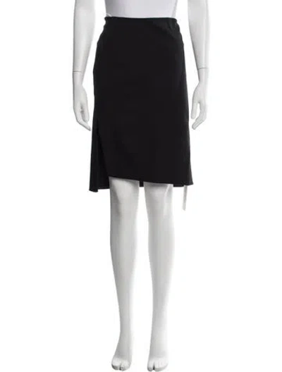 Pre-owned Versace Wool Knee-length Skirt In Blue