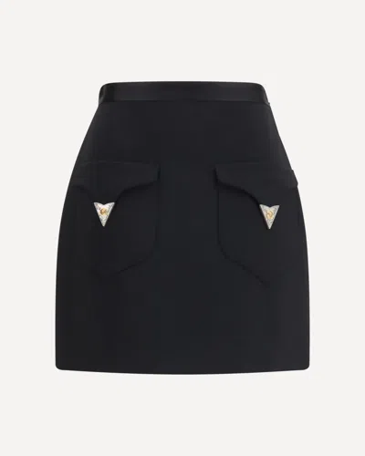 VERSACE WOOL MINI SKIRT