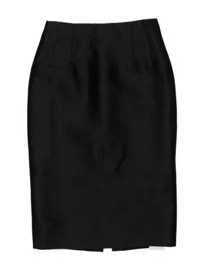 Pre-owned Versace Wool Mini Skirt W/ Tags In Black