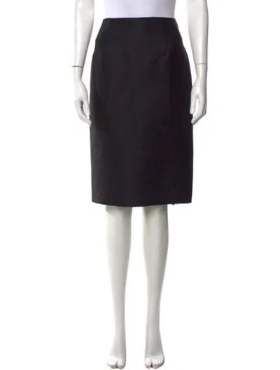 Pre-owned Versace Wool Mini Skirt In White