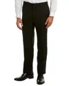 Versace Black Stretch Wool Pant In Black
