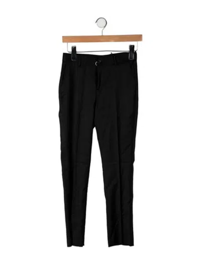Pre-owned Versace Kids' Wool Pants W/tags In Black