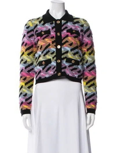 Pre-owned Versace Wool Patterned Sweater In Multicolor