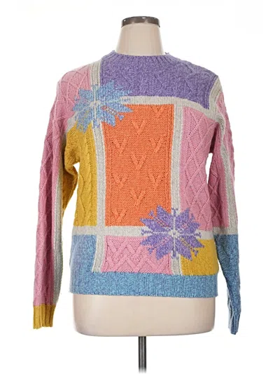 Pre-owned Versace Wool Pullover Sweater In Pink