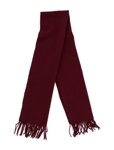 Pre-owned Versace Wool Scarf In Red