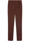 Versace Light Wool Formal Trousers In Brun