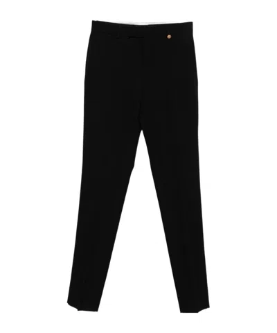 Versace Casual Pants With Belt Loops In Black