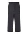 Versace Wool Trousers In Black