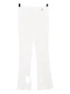 Versace Wool Trousers In White