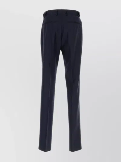 Versace Wool Trousers With Back Pockets And Belt Loops