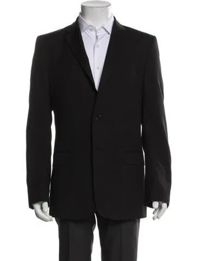 Pre-owned Versace Wool Two-piece Blazer In Gray