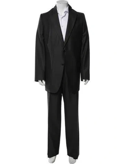 Pre-owned Versace Wool Two-piece Suit In Black
