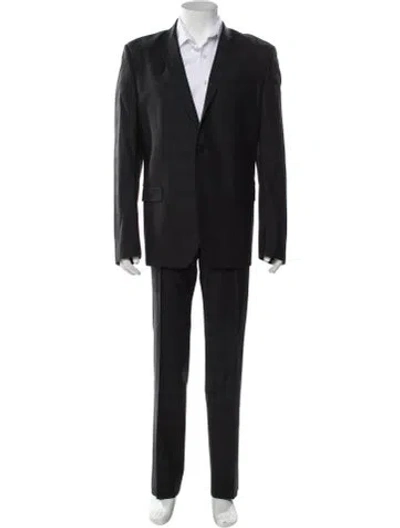 Pre-owned Versace Wool Two-piece Suit In Black