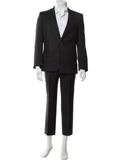 Pre-owned Versace Wool Two-piece Suit In Black