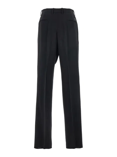 Versace Wool Viscose In Black
