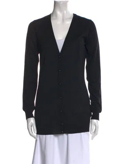 Pre-owned Versace Wool V-neck Sweater W/ Tags