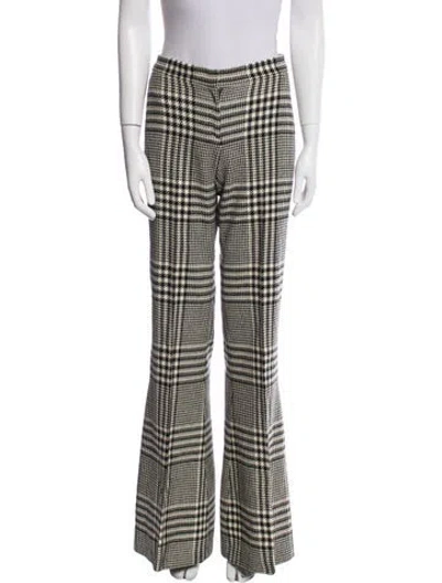 Pre-owned Versace Wool Wide Leg Pants