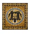 Versace Wool Wild Cats Throw In Gold